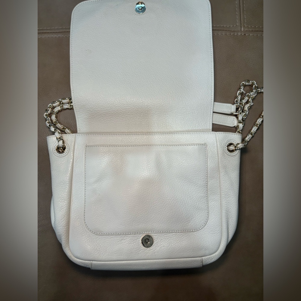 Tory Burch white bombe small shoulder bag/cross body with dust bag - Picture 7 of 9